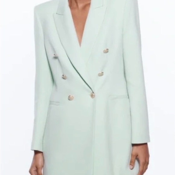 Zara Double Breasted Blazer - Picture 1 of 6
